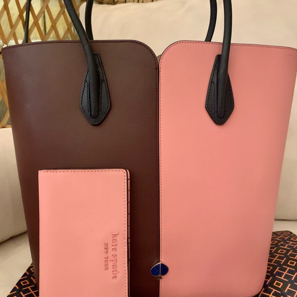 ♠️ KATE SPADE NICOLA COLOR BLOCK TOTE & WALLET ♠️